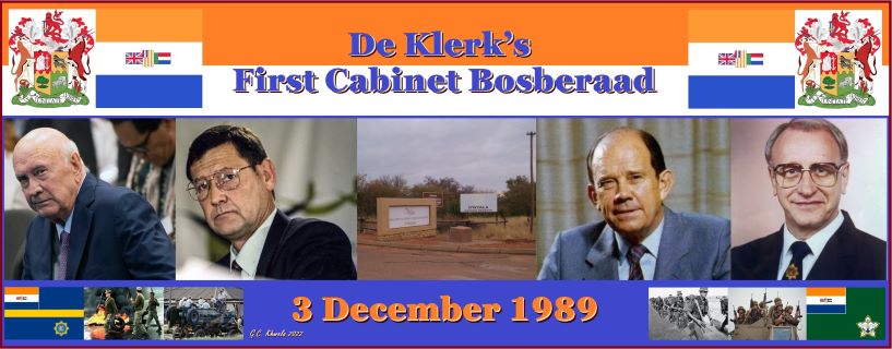 Read more about the article De Klerk’s First Cabinet Bosberaad