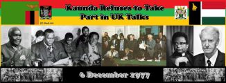Kaunda Refuses to Take Part in UK Talks