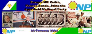 Former MK Cadre, Vronda Banda, Joins the Apartheid National Party