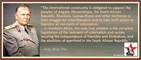 Josip Broz Tito and the National Liberation Movement in Southern Africa