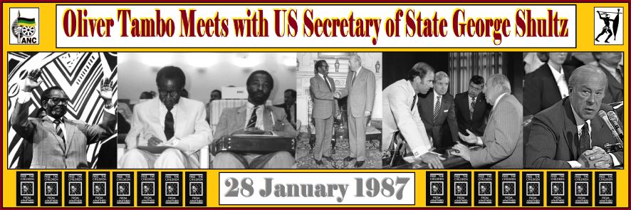 Read more about the article Oliver Tambo Meets with US Secretary of State George Shultz
