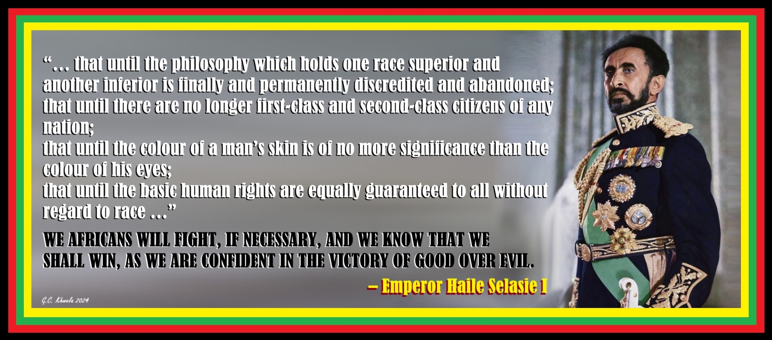 Read more about the article Extract of Haile Selassie’s address to the United Nations, 1963
