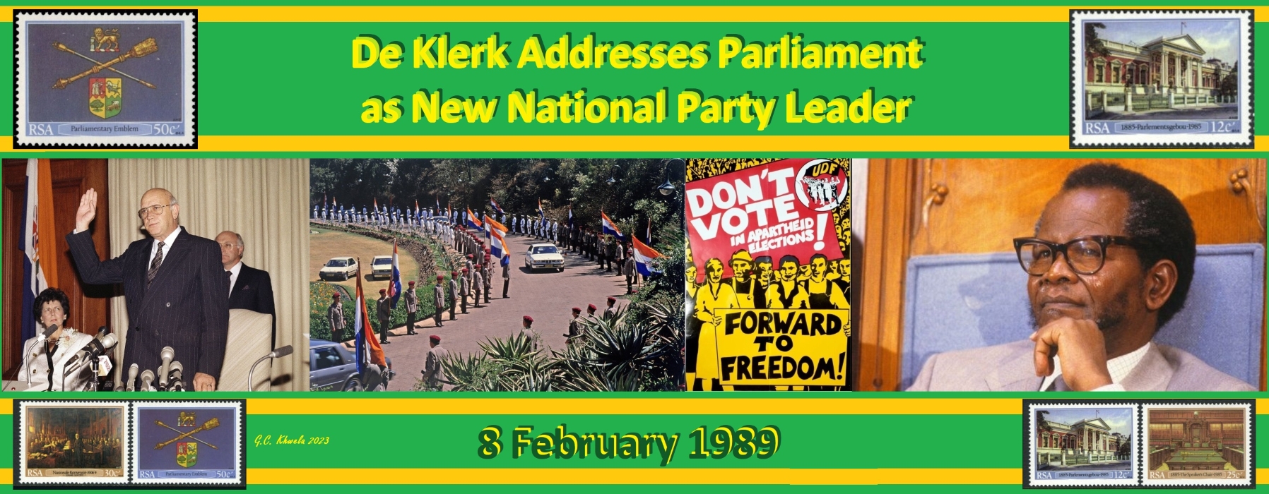 Read more about the article De Klerk Addresses Parliament as New National Party Leader