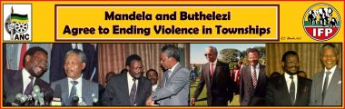 Mandela and Buthelezi Agree to Ending Violence in Townships