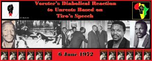 Read more about the article Vorster’s Diabolical Reaction to Unrests Based on Tiro’s Speech