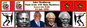 Read more about the article John Nkadimeng, Chair of the ANC Main Machinery, Leaves for Exile
