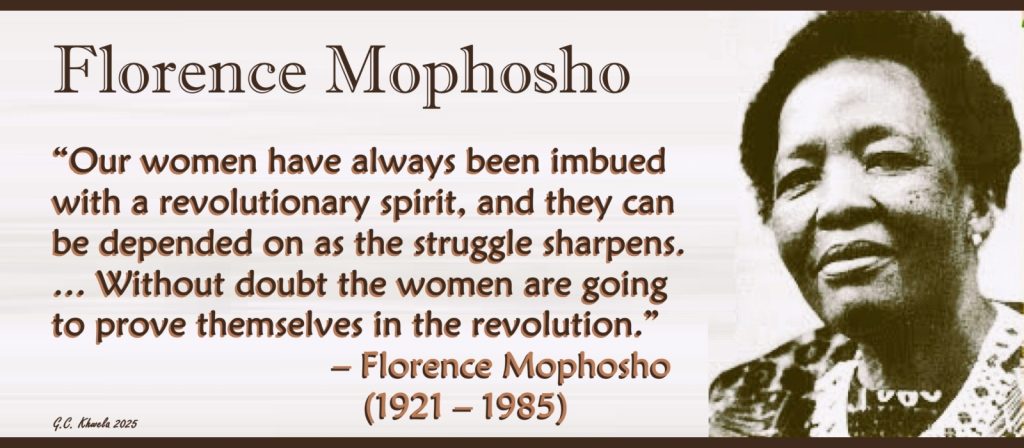 Read more about the article Remembering Florence Mophosho (1921 – 1985): Forty Years On