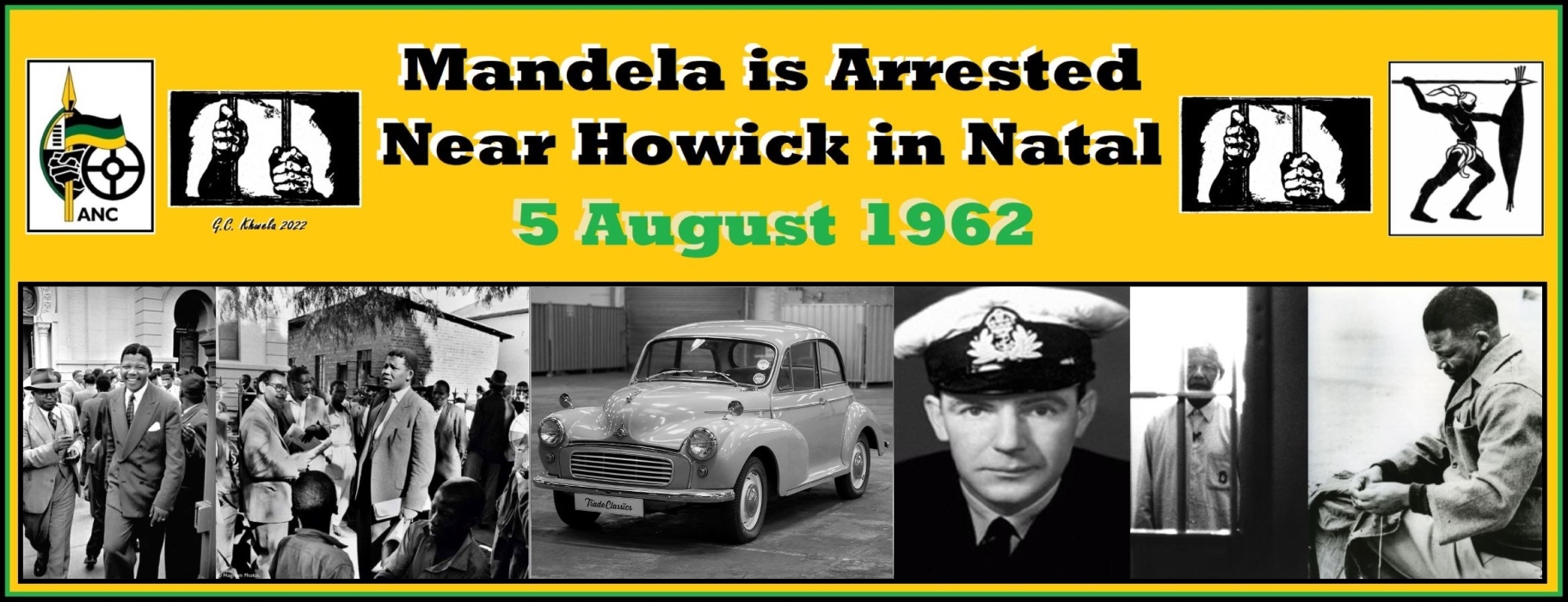 Read more about the article Mandela is Arrested Near Howick in Natal