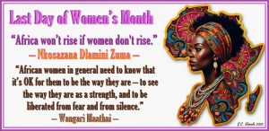Read more about the article Last Day of Women’s Month