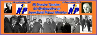 BJ Vorster Tenders his Resignation as Apartheid Prime Minister
