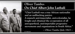 Oliver Tambo: On Chief Albert John Luthuli
