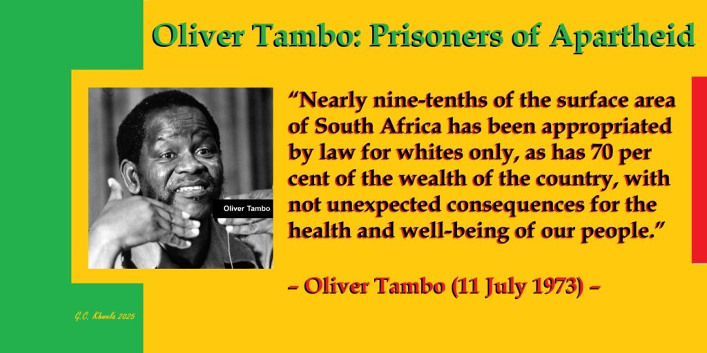 Read more about the article Oliver Tambo: Prisoners of Apartheid