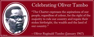 Celebrating Oliver Reginald Kaizana Tambo Month