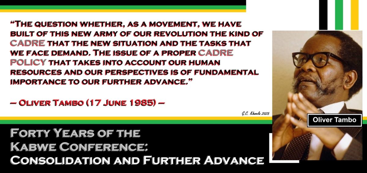 Forty Years of the Kabwe Conference: Consolidation and Further Advance ...