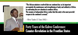 Forty Years of the Kabwe Conference: Counter-Revolution in the Frontline States