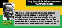 Forty Years of the Kabwe Conference: The Struggle Mounts