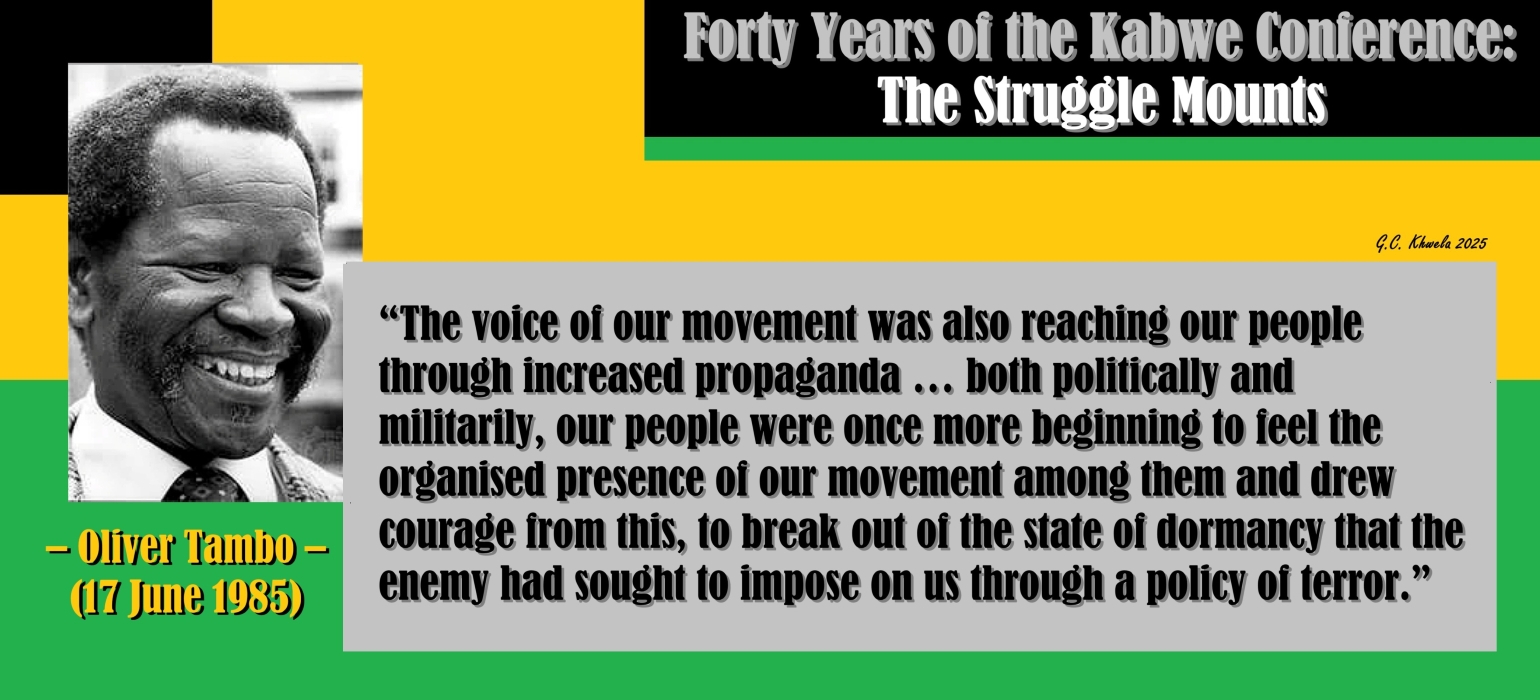 You are currently viewing Forty Years of the Kabwe Conference: The Struggle Mounts