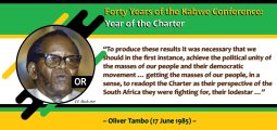 Forty Years of the Kabwe Conference: Year of the Charter