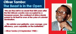 Oliver Tambo: The Beast is in the Open