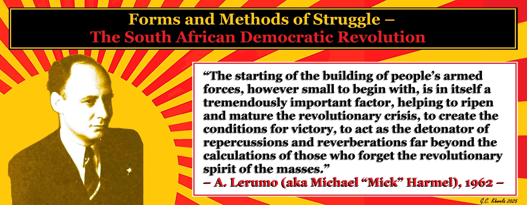 You are currently viewing Forms and Methods of Struggle – The South African Democratic Revolution