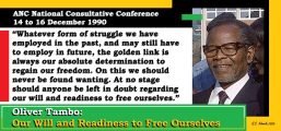 Oliver Tambo: Our Will and Readiness to Free Ourselves