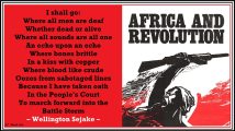 AFRICA AND REVOLUTION
