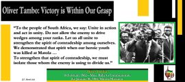 Oliver Tambo: Victory is Within Our Grasp