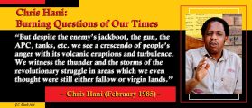 Chris Hani: Burning Questions of Our Times