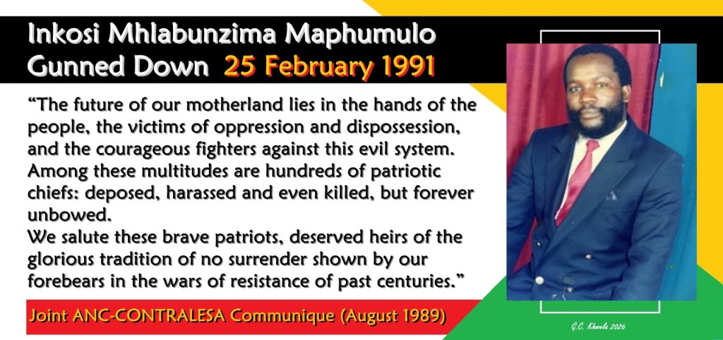 Inkosi Mhlabunzima Maphumulo Gunned Down – CASTRO KHWELA