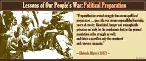 Lessons of Our People’s War: Political Preparation