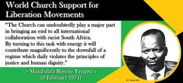 Masabalala Bonnie Yengwa: World Church Support for Liberation Movements