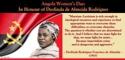 Angola Women’s Day: In Honour of Deolinda de Almeida Rodrigues