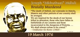 Joseph “Mkhuthuzi” Mdluli Brutally Murdered