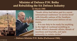 Minister of Defence P.W. Botha and Rebuilding the SA Defence Industry