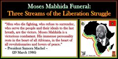 Moses Mabhida Funeral: Three Streams of the Liberation Struggle