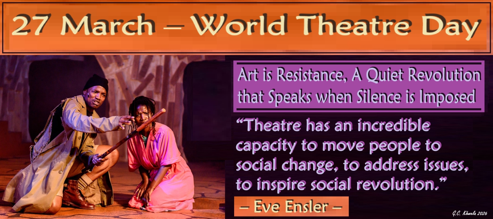 Read more about the article 27 March – World Theatre Day
