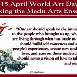 15 April World Art Day: Evoking the Medu Arts Ensemble