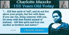 Charlotte Maxeke 155 Years Old Today