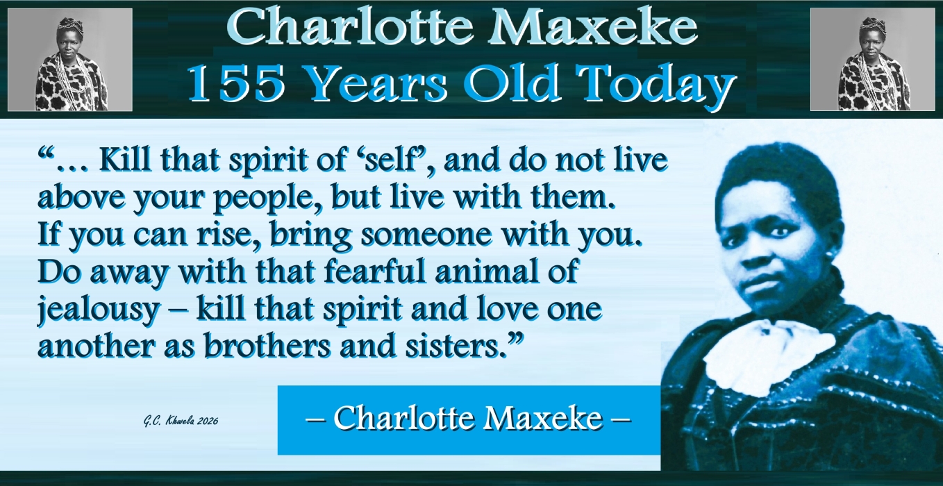 Read more about the article Charlotte Maxeke 155 Years Old Today