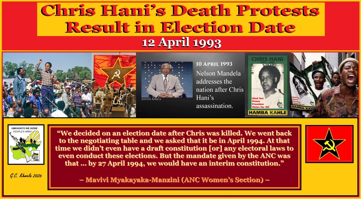 Read more about the article Chris Hani’s Death Protests Result in Election Date