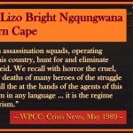 Commander Lizo Bright Ngqungwana of the Western Cape