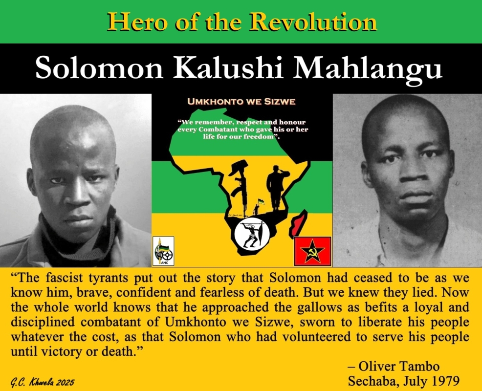 Read more about the article Hero of the Revolution: Solomon Kalushi Mahlangu