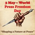 3 May – World Press Freedom Day: “Shaping a Future at Peace”