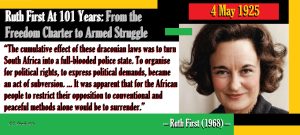 Ruth First At 101 Years: From the Freedom Charter to Armed Struggle