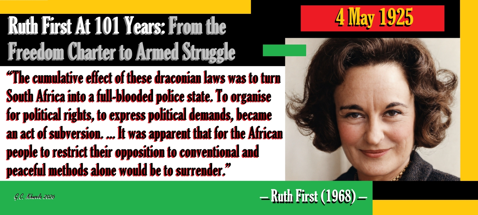 You are currently viewing Ruth First At 101 Years: From the Freedom Charter to Armed Struggle