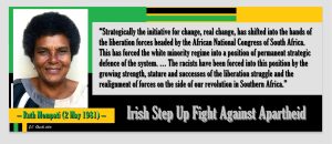 Ruth Mompati: Irish Step Up Fight Against Apartheid