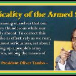 The Criticality of the Armed Struggle