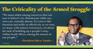 The Criticality of the Armed Struggle