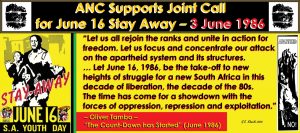 ANC Supports Joint Call for June 16 Stay Away