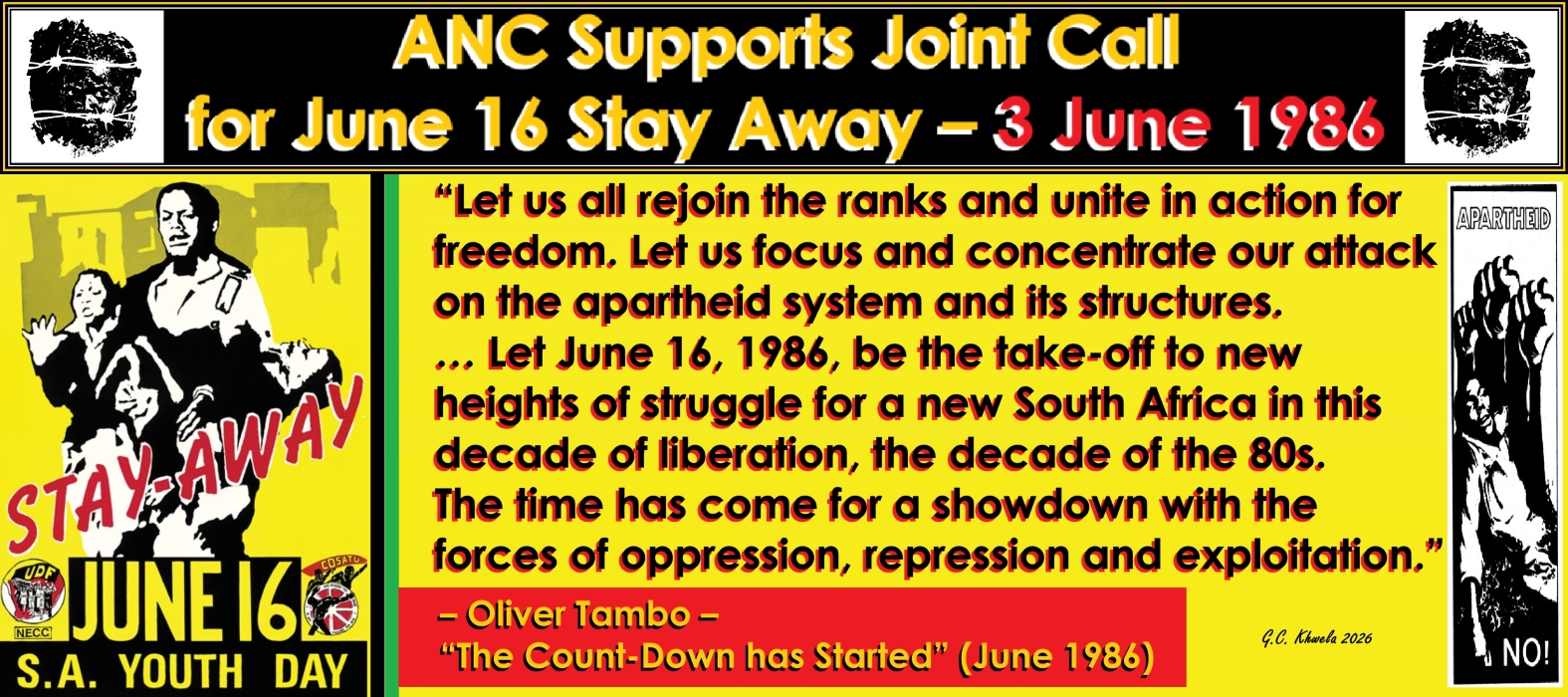 You are currently viewing ANC Supports Joint Call for June 16 Stay Away
